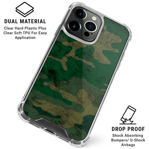 Camouflage iPhone 16 Pro Clear Case